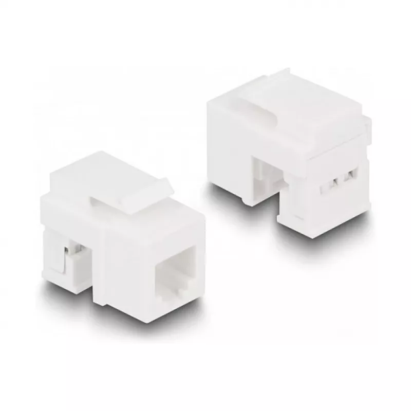 DeLOCK Keystone LSA Set RJ45 RJ11 Cat.6 must klõpsuga hoidik