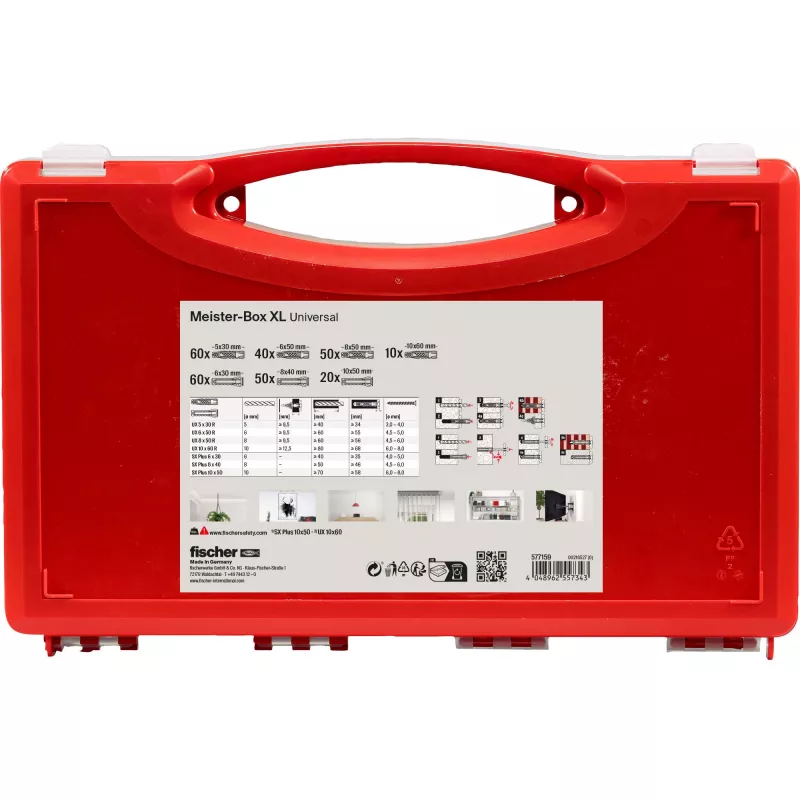 fischer 577159 Meister-Box XL tüüblikomplekti karp 290 tk (577159)
