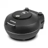 Pizzaahi G3FERRARI Pummarola — laua elektriahi, 1200 W, max Ø 28–31 cm, kivist küpsetuspind, must/hõbedane