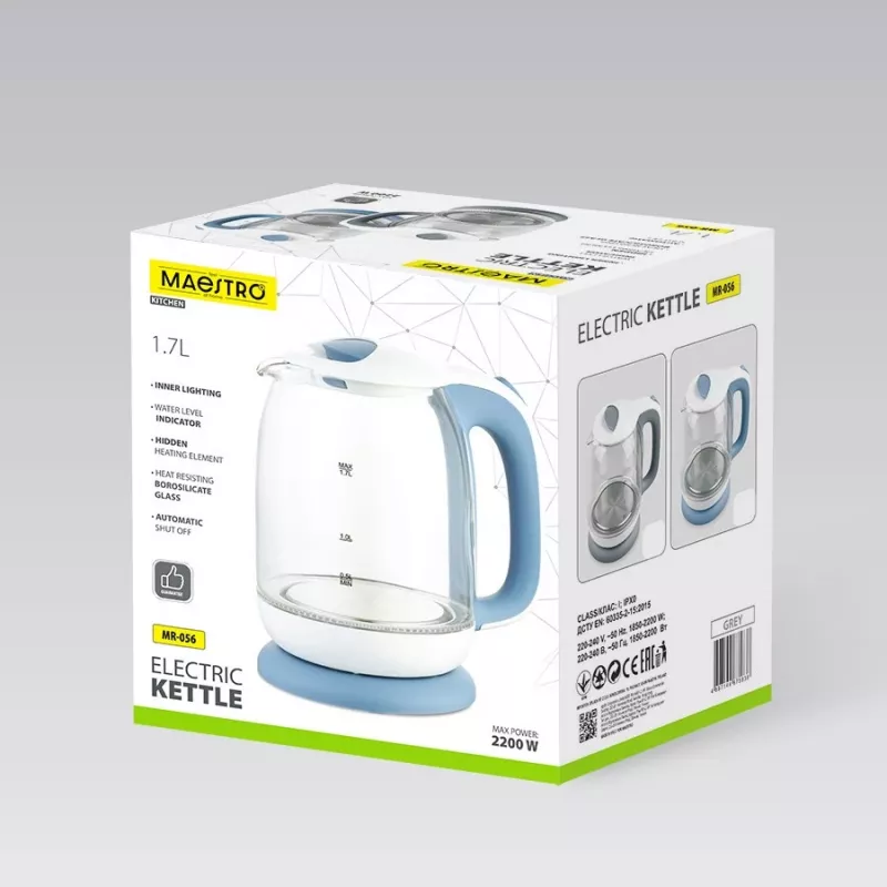 Elektriline klaasveekann Maestro MR-056-hall 1,7 L 2200 W