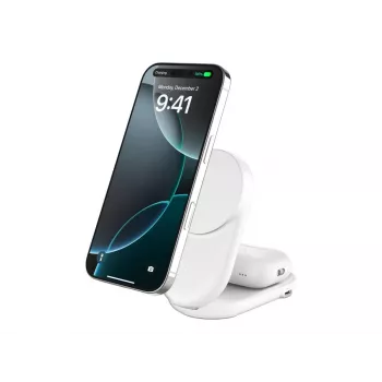 Belkin Qi2 juhtmevaba laadija siseruumidesse USB kiirlaadimine valge 1,5 m
