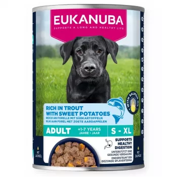 EUKANUBA Dog Can 400 g — Märg täiskasvanud koeratoit, kana köögiviljadega