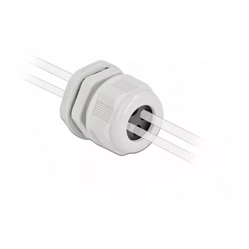 Kaabli läbiviik DeLOCK 60384 hall plastik 2 tk