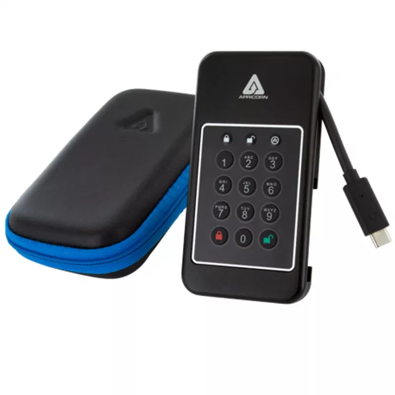 Apricorn Aegis NVX - SSD - 500 GB - USB 3.2 Gen 2 - TAA-vastav (ANVX-500GB)