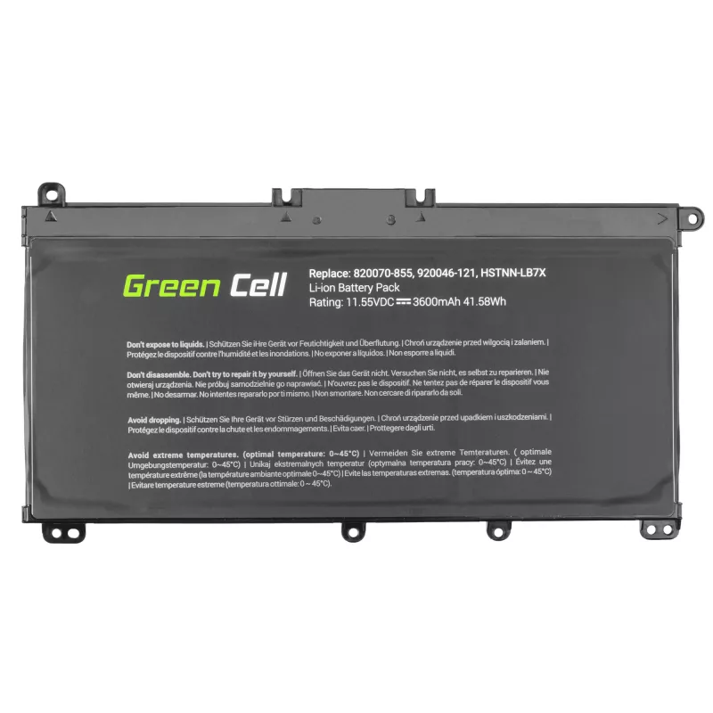 Aku roheline Cell HP145 HP Pavilionile (LiPo 3600 mAh, 11,55 V, must)