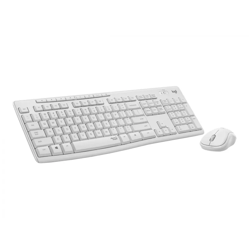 Logitech MK295 Silent – klaviatuuri-hiire komplekt – juhtmevaba – 2,4 GHz – itaalia – valkjas