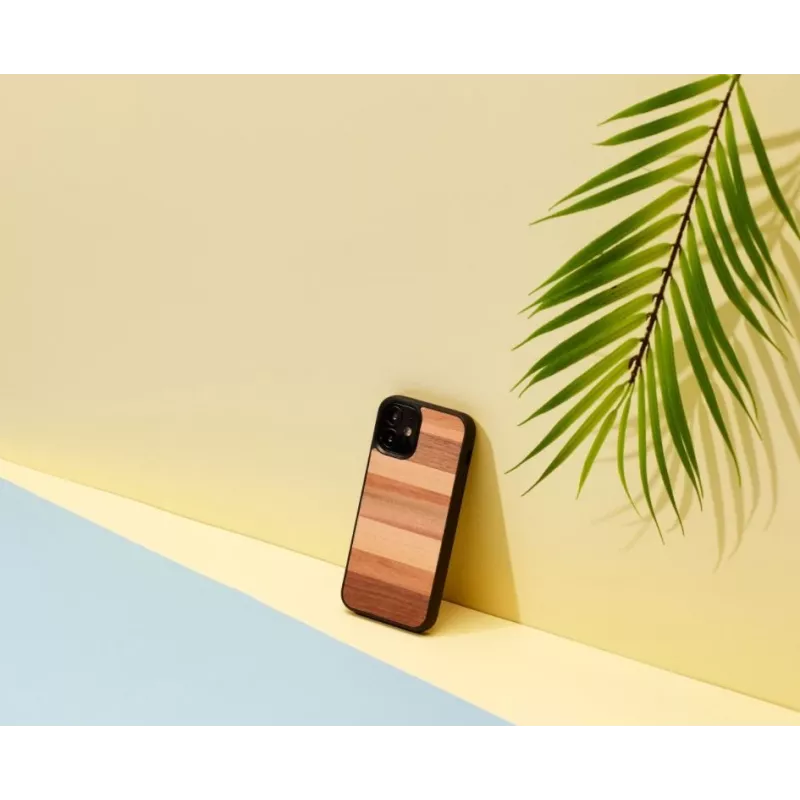 man and wood kaitseümbris telefonile iPhone 12 mini — must