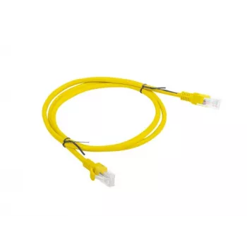 LANBERG RJ-45 Cat5e paigalduskaabel PCU5-10CC-0100-Y, 1 m, U/UTP, CCA juhtmed, kollane