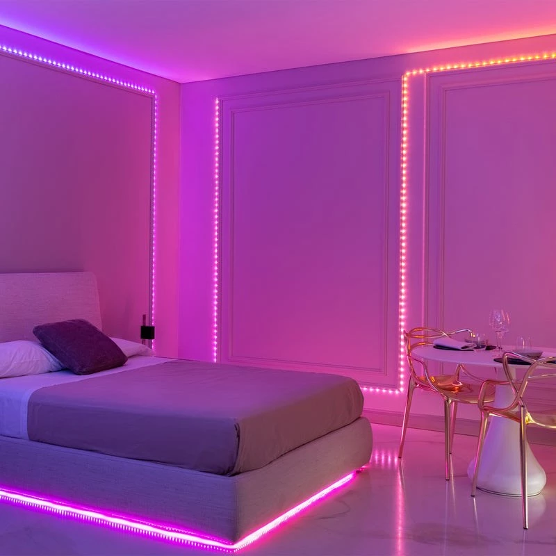 LED vanik Twinkly TWD200STP-TEU mitmevärviline siseriba, 5 cm vahedega, IP20, läbipaistev kaabel