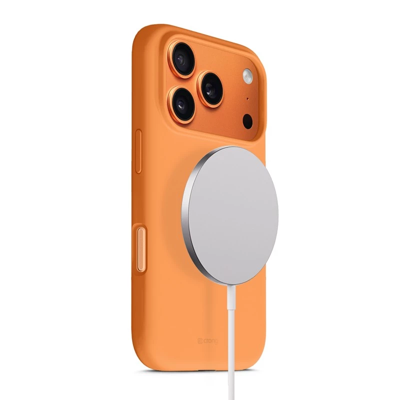 Kaitsev MagSafe-ümbris Crong iPhone 17 Pro-le — oranž