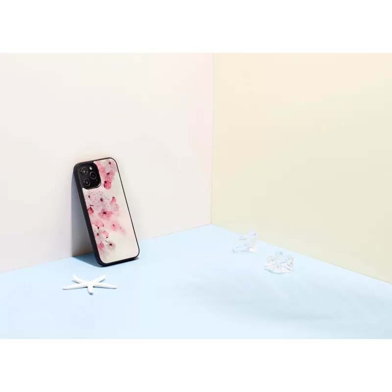 Kaitsev telefoniümbris iKins Apple iPhone 12 Pro Max jaoks — kirsiõie disain