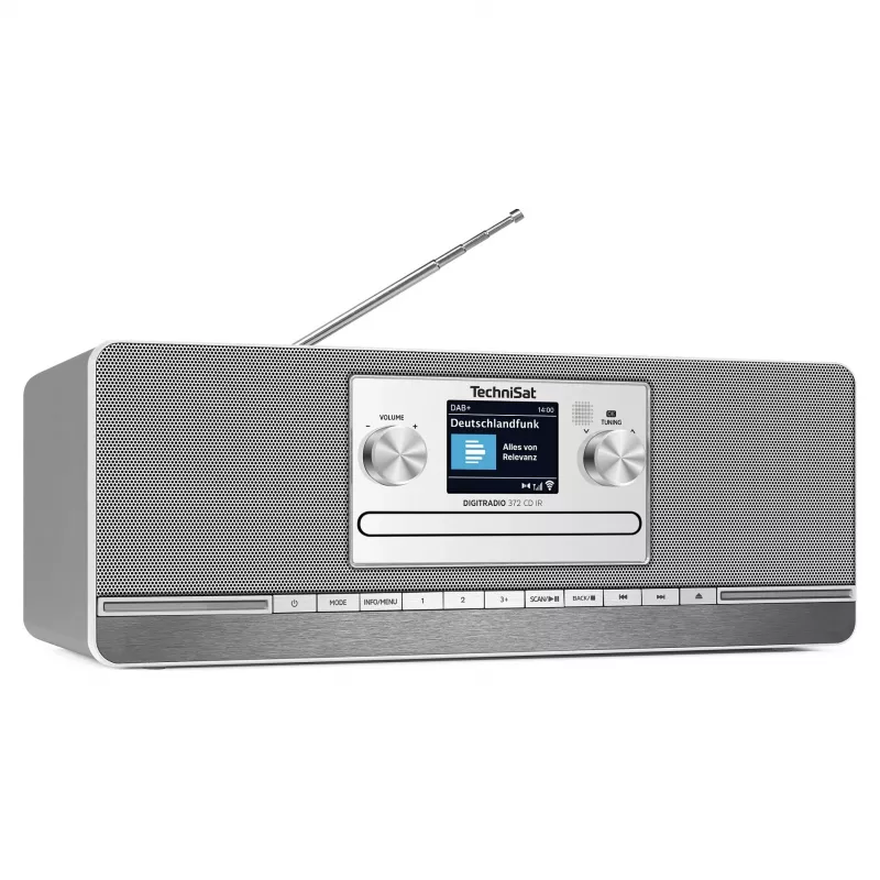 TechniSat DIGITRADIO 372 CD IR Internet Analoog & digitaalne Antratsiit, Hõbedane