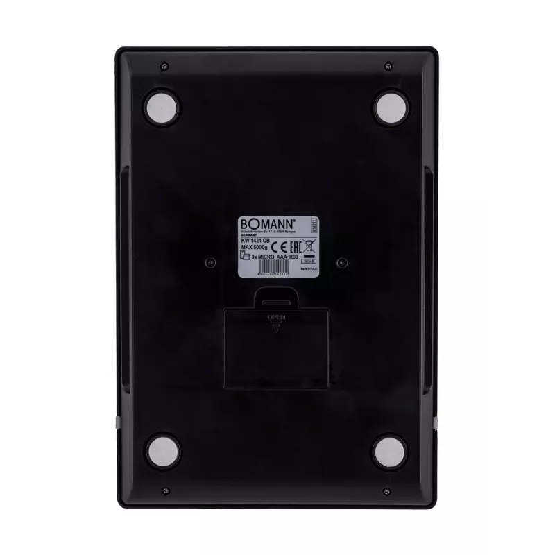 Bomann KW 1421 CB - LCD - must - roostevaba teras - 160 x 230 x 18 mm - 18 mm - AAA - roostevaba teras (614211)