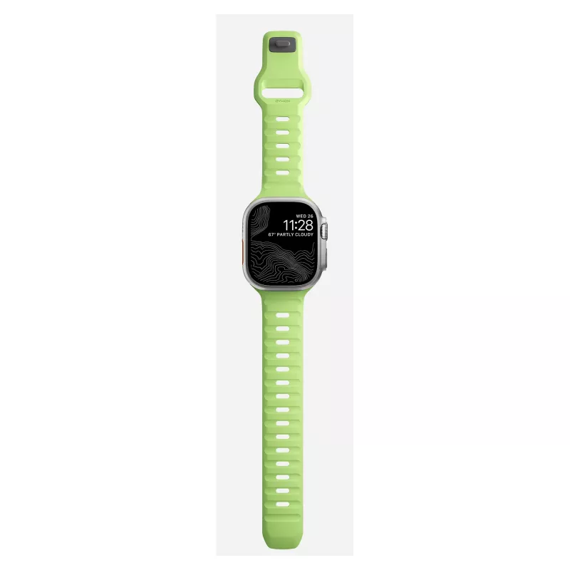 Band Nomad Sport Band Light roheline Rubber — laius 21,5 mm, randmele 160–195 mm
