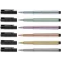 Pastapliiats Faber-Castell 167351 Silver Stick, must ja hõbedane, 1 tk