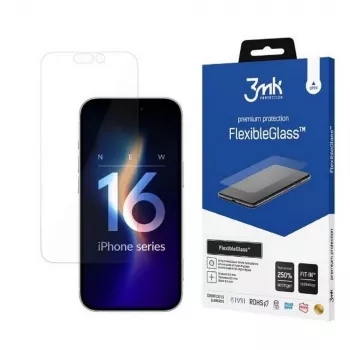 Karastatud ekraanikaitse 3MK FlexibleGlass iPhone 16 Pro jaoks