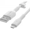 Kaabel Belkin Cbl Scicone USB-A LTG 2M blc Valge USB A USB C Lightning