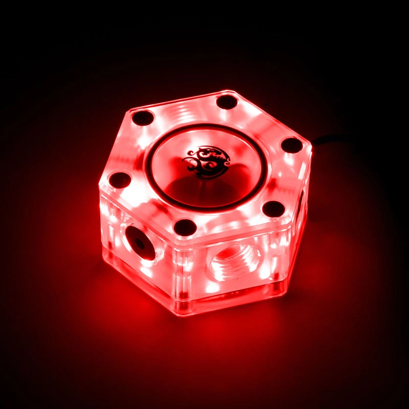 Voolunäidik BitsPower Hexagon Flow Indicator-RGB BP-HFI-RGB — RGB-valgustus, kuusnurkne disain