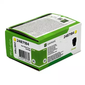 Lexmark 24B7184 toonerkassett 1 tk Originaal kollane