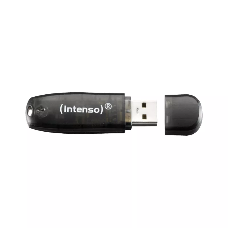 MÄLUPULK VÄLKLAMP USB2 16GB/MUST 3502470 INTENSO
