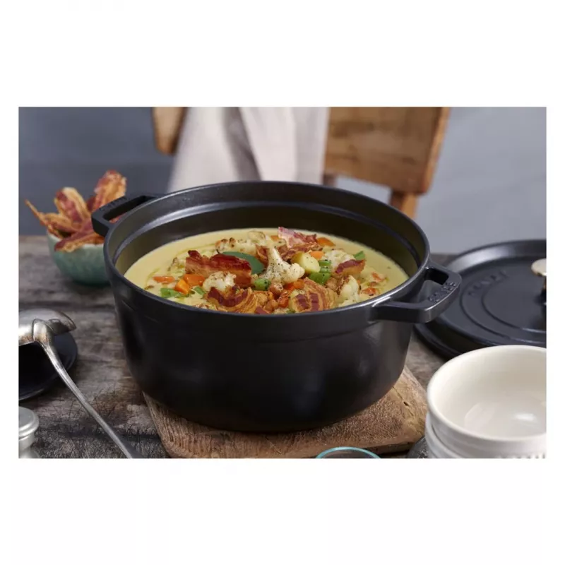 Vormiroog ZWILLING STAUB LA COCOTTE 5,25 L ümmargune, malm, emailitud, kaas kaasas