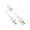 Microconnect USBAB2WF USB-kaabel USB 2.0 2 m USB A USB B Valge