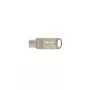 USB-mälupulk PATRIOT PS64GT560DS5D 64GB USB 3.2 (USB-A & USB-C), pöörlev tsink-sulamist korpus, hõbedane