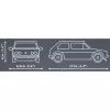 Cobi Volkswagen Golf GTI (1976–1983) ehituskomplekt, sinine, 1:35, 68 detaili