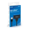 SAVIO SATA-USB 3.1 Gen 1 liidesekaabel AK-68, SATA emane USB-A isasele, 5 Gbit/s, 0,25 m, must