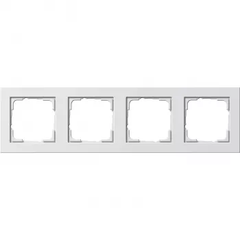 Seinaplaat GIRA 0214 29 Valge kruvideta raam, 80,8×294,7×9,3 mm