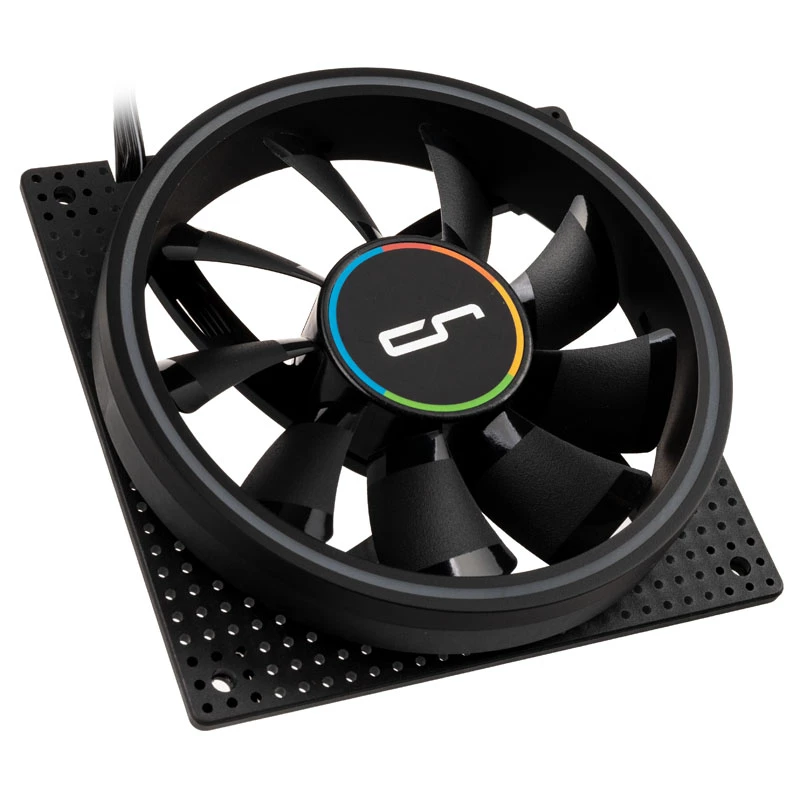 Ventilaator Cryorig Crona S 120 mm Must — 3-pakk, 400–1700 RPM, 60,6 cfm, 2,65 mmH₂O