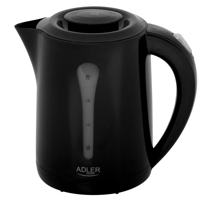 Adler veekeetja | AD 1244 | Elektriline | 1850 W | 2,5 L | Plastik | 360° pöörlev alus | Must