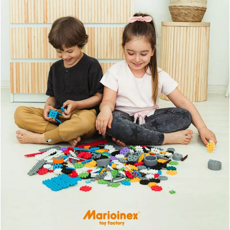 Mängukonstruktorikomplekt Marioinex Mini Waffle Constructor — 141 tk, mitmevärviline, vanusele 5+