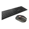 CHERRY DW 9100 õhuke klaviatuur hiirega Universaalne RF Wireless + Bluetooth AZERTY Prantsuse must