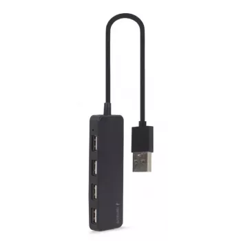 USB 2.0 jaotur Gembird UHB-U2P4-06 — 4 porti, kompaktne USB laiendus