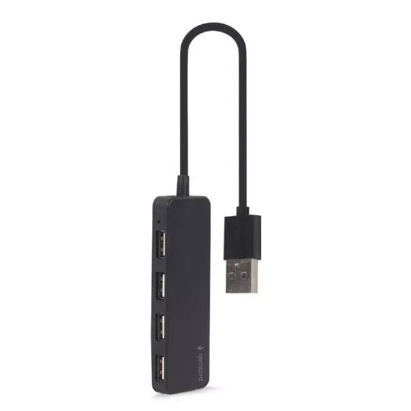 USB 2.0 jaotur Gembird UHB-U2P4-06 — 4 porti, kompaktne USB laiendus