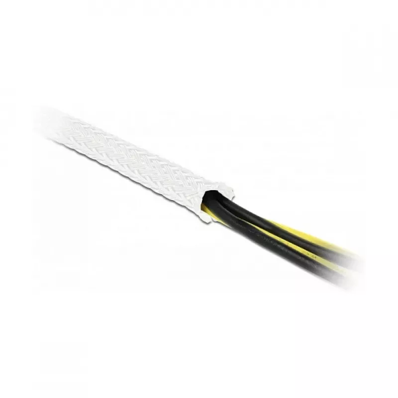 Põimitud kaitseümbris DeLOCK 20806 10 m x 25 mm valge