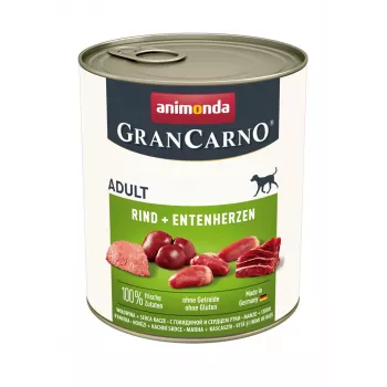 ANIMONDA GranCarno Adult Beef and duck hearts - märg koeratoit - 400g