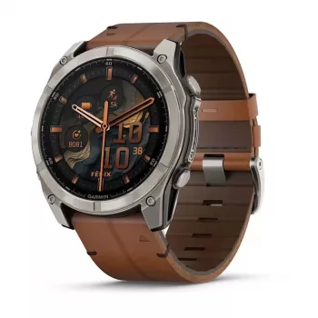 Garmin Fenix 8 3,56 cm (1,4) AMOLED 51 mm digitaalne 454 x 454 pikslit puutetundlik titaan Wi-Fi GPS (satelliit)