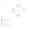 DICOTA D32057 USB USB-C Hub 10000 Mbit/s Hõbedane