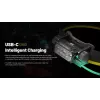 Nitecore HC70 UHE otsalamp, 1600 lm, 6 LED-i, IP68, USB-ga laetav, alumiinium, 172 g, must