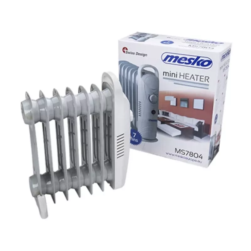 Mesko MS7804 elektriline õliradiaator Elektriline õliradiaator Siseruumidesse Valge 700 W