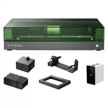 2-in-1 lasergraveerija xTool S1 40W - kõik-ühes komplekt (must)