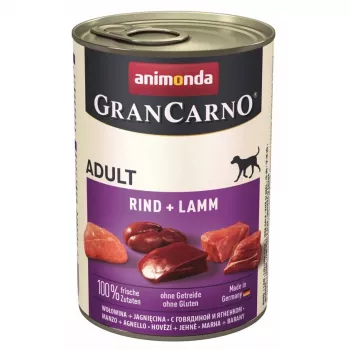 ANIMONDA GranCarno Adult veiseliha ja lambaliha - märg koeratoit - 400 g