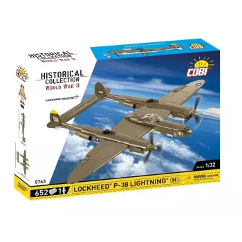 Cobi ehitusklotsid Lockheed P-38H Lightning komplekt 5763 — mudelikomplekt, kogutav lennukimudel