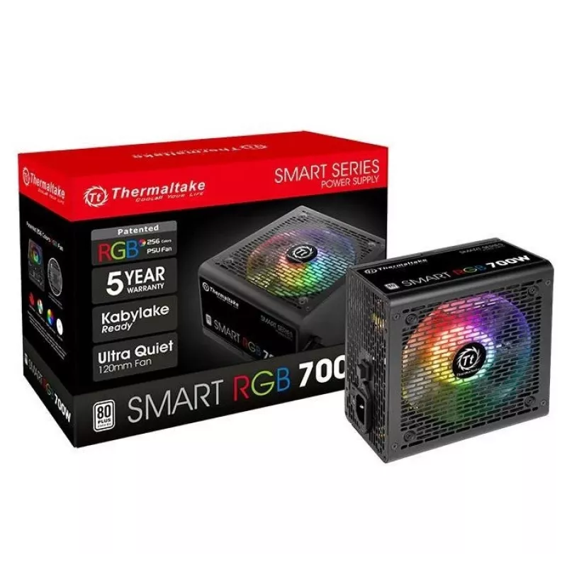 Toiteplokk Smart 700W RGB, 80PLUS, 230V EU, 2xPEG, 120mm, Single Rail