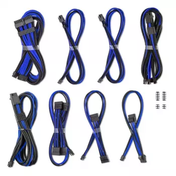 CableMod Dual Set 12V 2x6-pin Corsair RMi/RMx jaoks – kohandatud kaablikomplekt, sinine