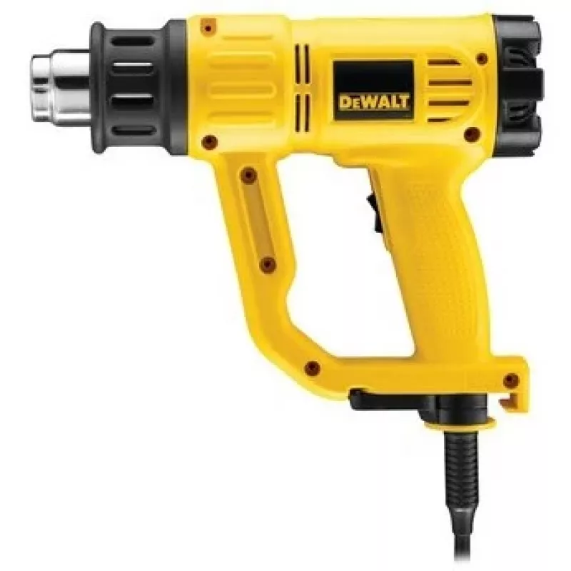 Kuumaõhupuhur DeWalt D26411 — 1800 W, püstolkäepide, max 600°C, 450 l/min õhuvool, kollane