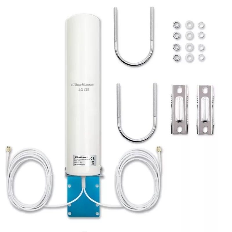 Kõiksuunaline 4G LTE topeltantenn QOLTEC 57045 12 dBi