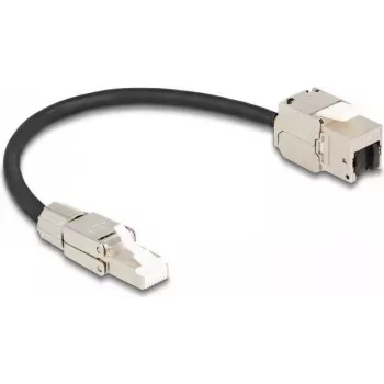 DeLOCK kaabel RJ45 pistiku välipaigaldus Keystone RJ45 moodulipesani Cat.6A 25 cm